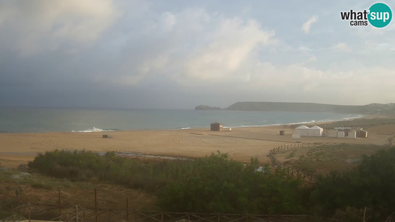 Cámara web Torre dei Corsari – Vista en directo de la playa desde Punta Usai