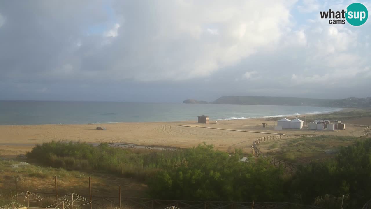Cámara web Torre dei Corsari – Vista en directo de la playa desde Punta Usai