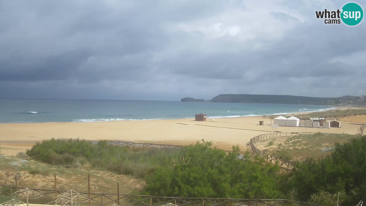 Cámara web Torre dei Corsari – Vista en directo de la playa desde Punta Usai