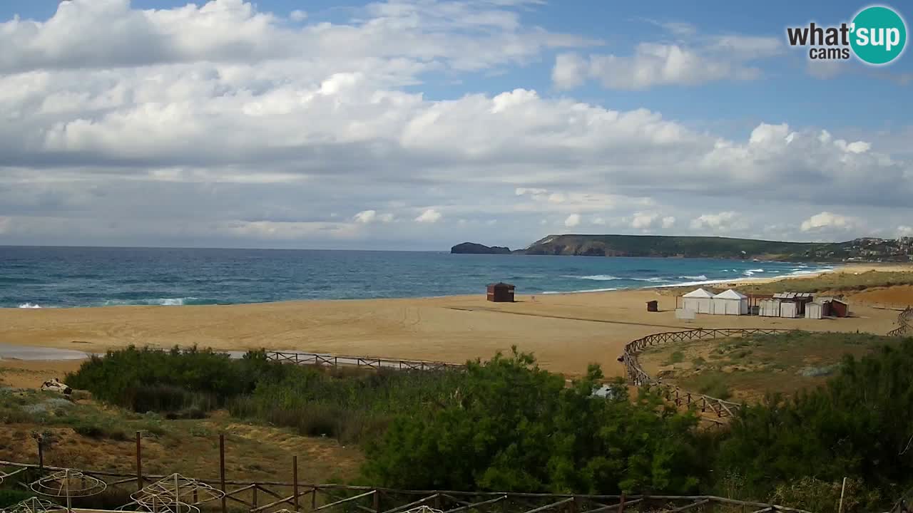 Cámara web Torre dei Corsari – Vista en directo de la playa desde Punta Usai
