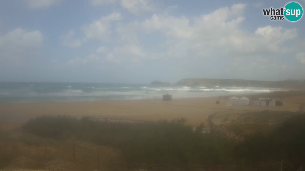 Cámara web Torre dei Corsari – Vista en directo de la playa desde Punta Usai