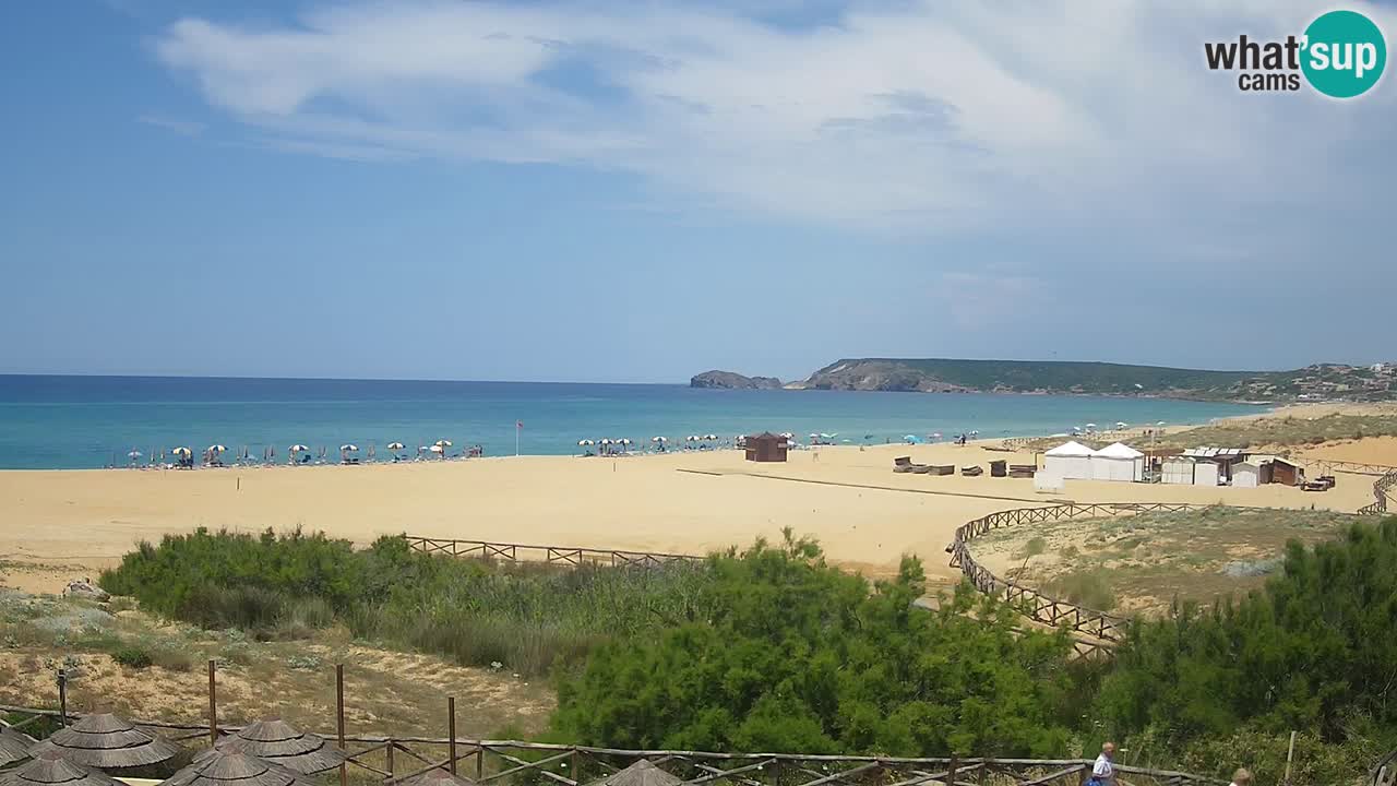 Webcam Torre dei Corsari – Liveblick auf den Strand von Punta Usai