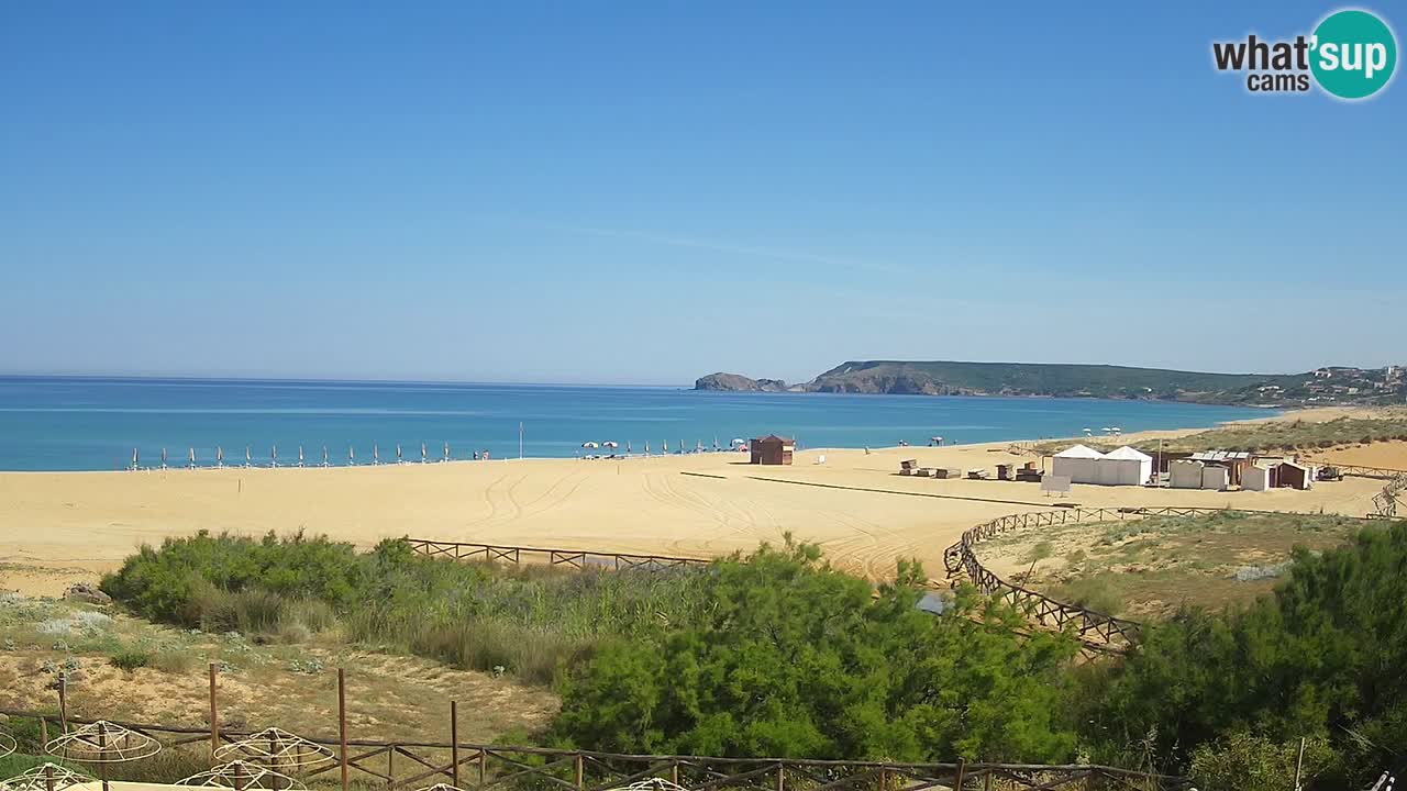 Cámara web Torre dei Corsari – Vista en directo de la playa desde Punta Usai