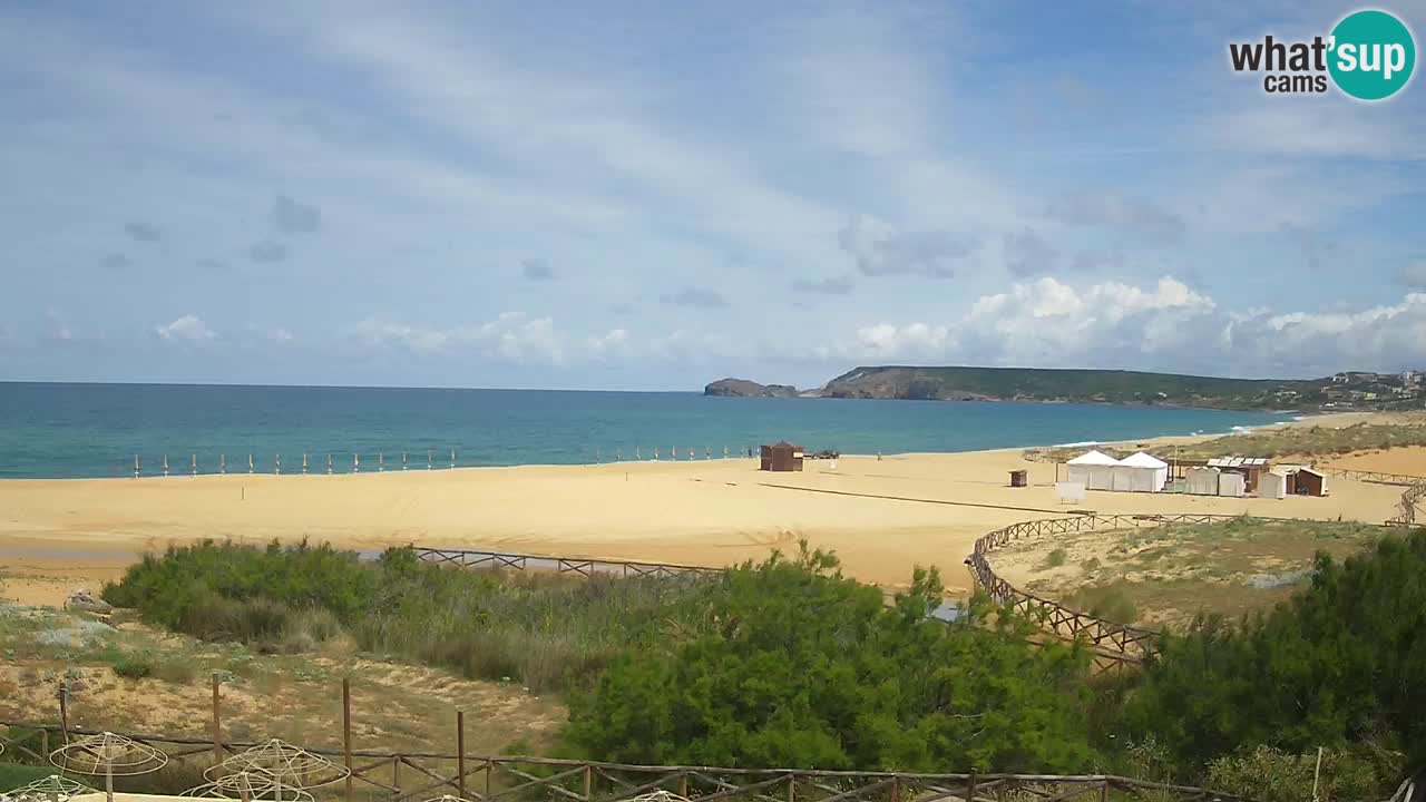 Cámara web Torre dei Corsari – Vista en directo de la playa desde Punta Usai