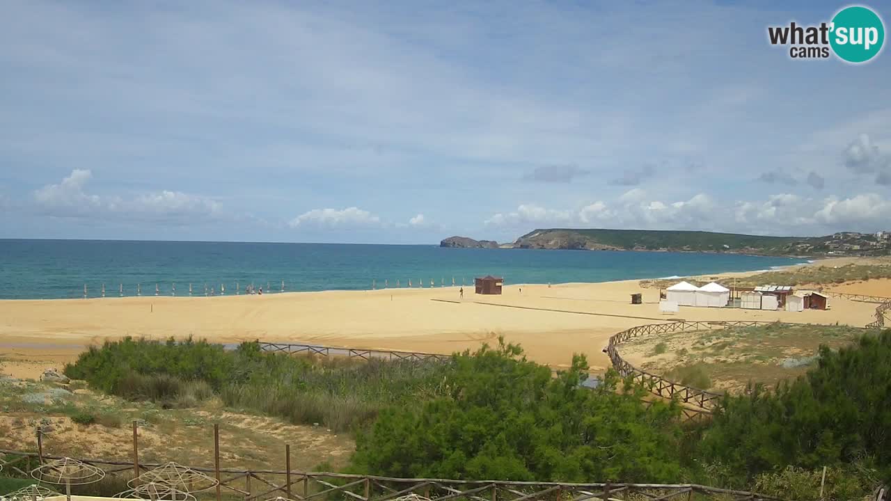 Cámara web Torre dei Corsari – Vista en directo de la playa desde Punta Usai
