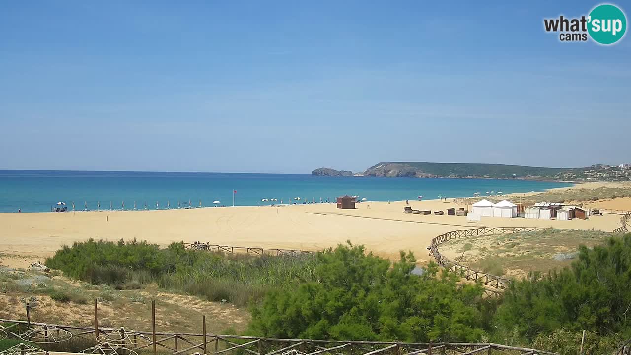 Webcam Torre dei Corsari – Liveblick auf den Strand von Punta Usai
