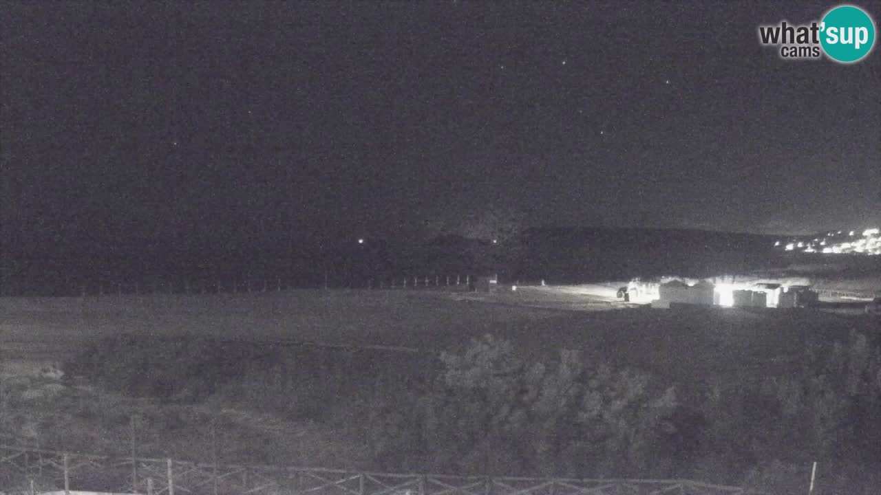 Webcam Torre dei Corsari – Vista live sulla spiaggia da Punta Usai