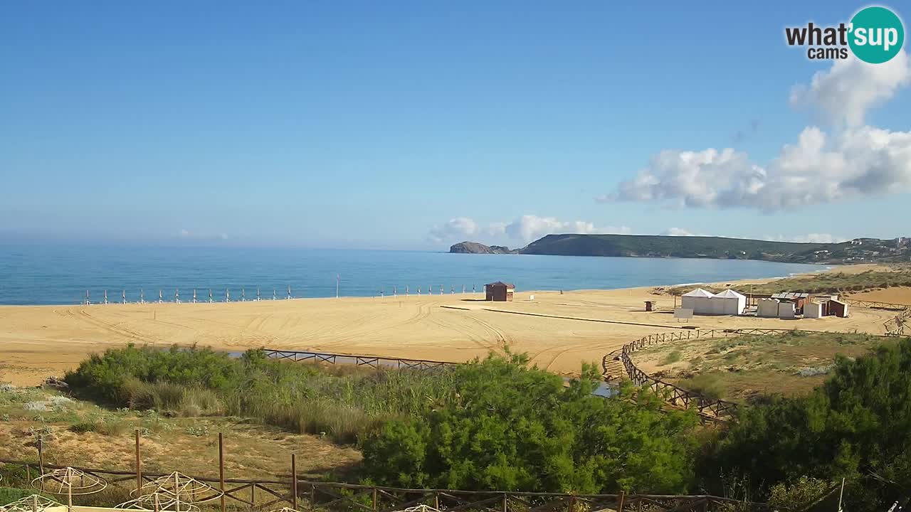 Webcam Torre dei Corsari – Vista live sulla spiaggia da Punta Usai