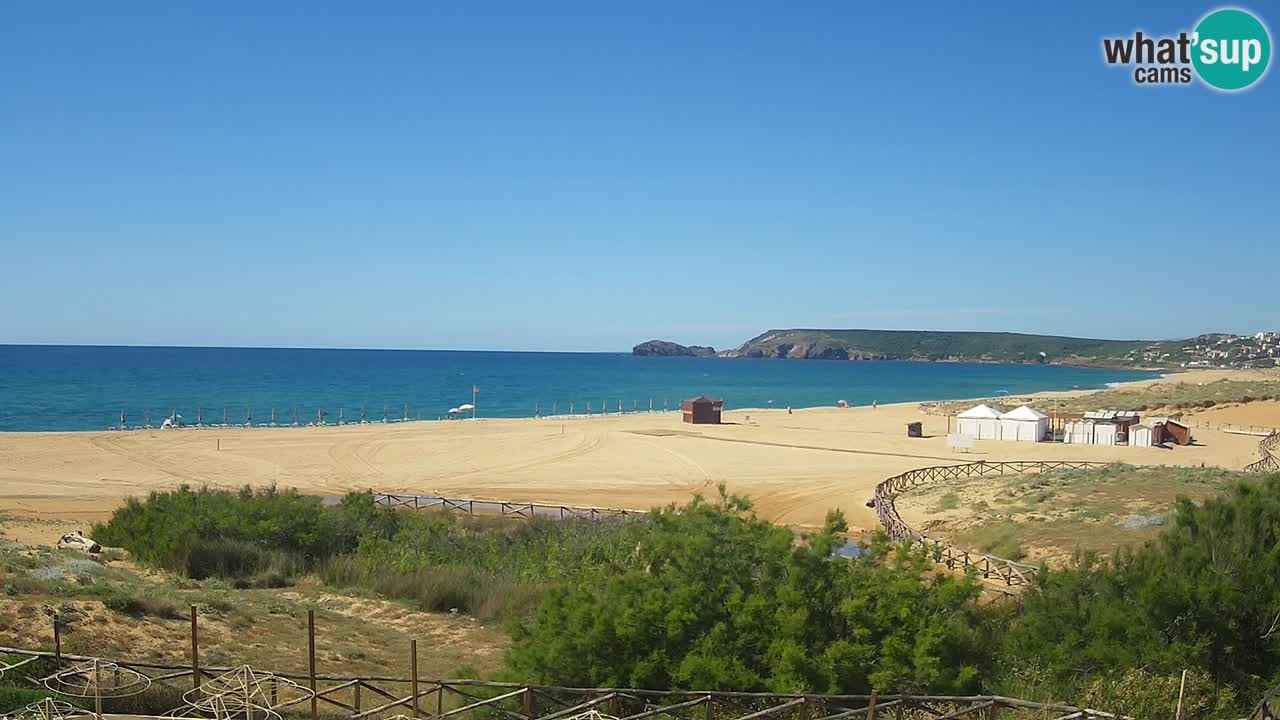 Webcam Torre dei Corsari – Liveblick auf den Strand von Punta Usai