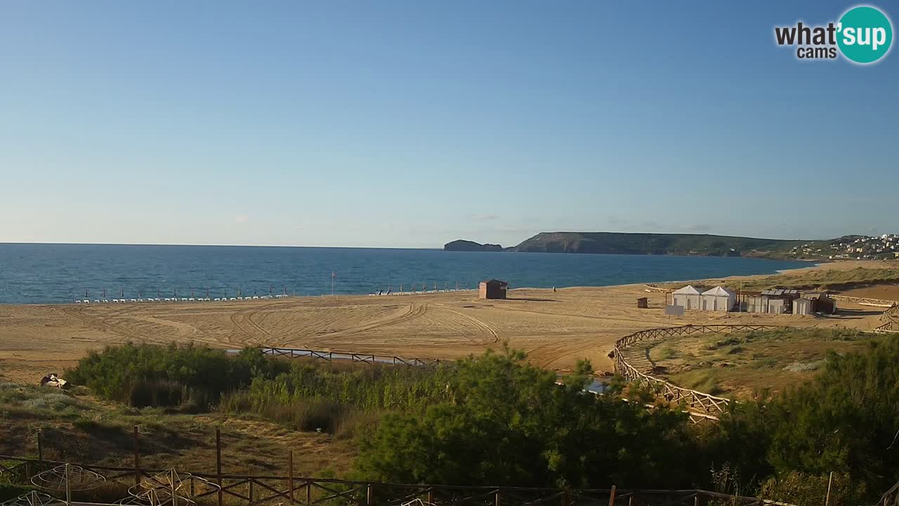 Webcam Torre dei Corsari – Vista live sulla spiaggia da Punta Usai
