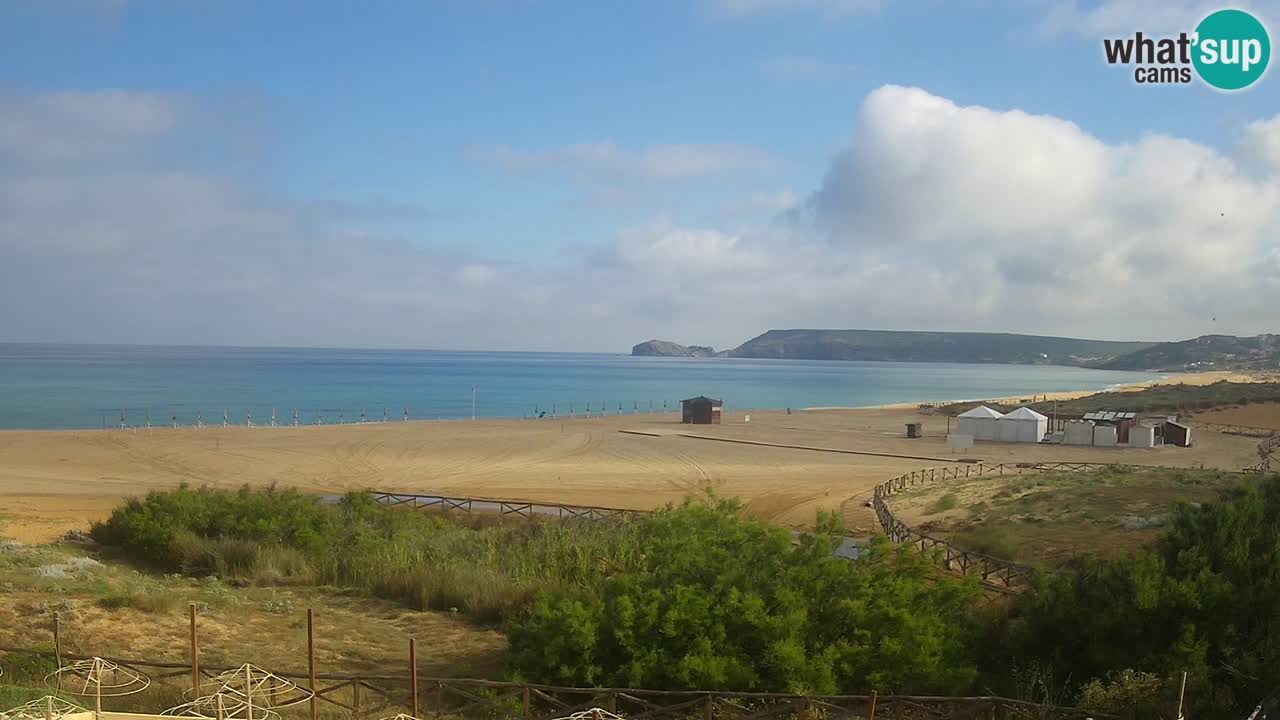 Webcam Torre dei Corsari – Vista live sulla spiaggia da Punta Usai
