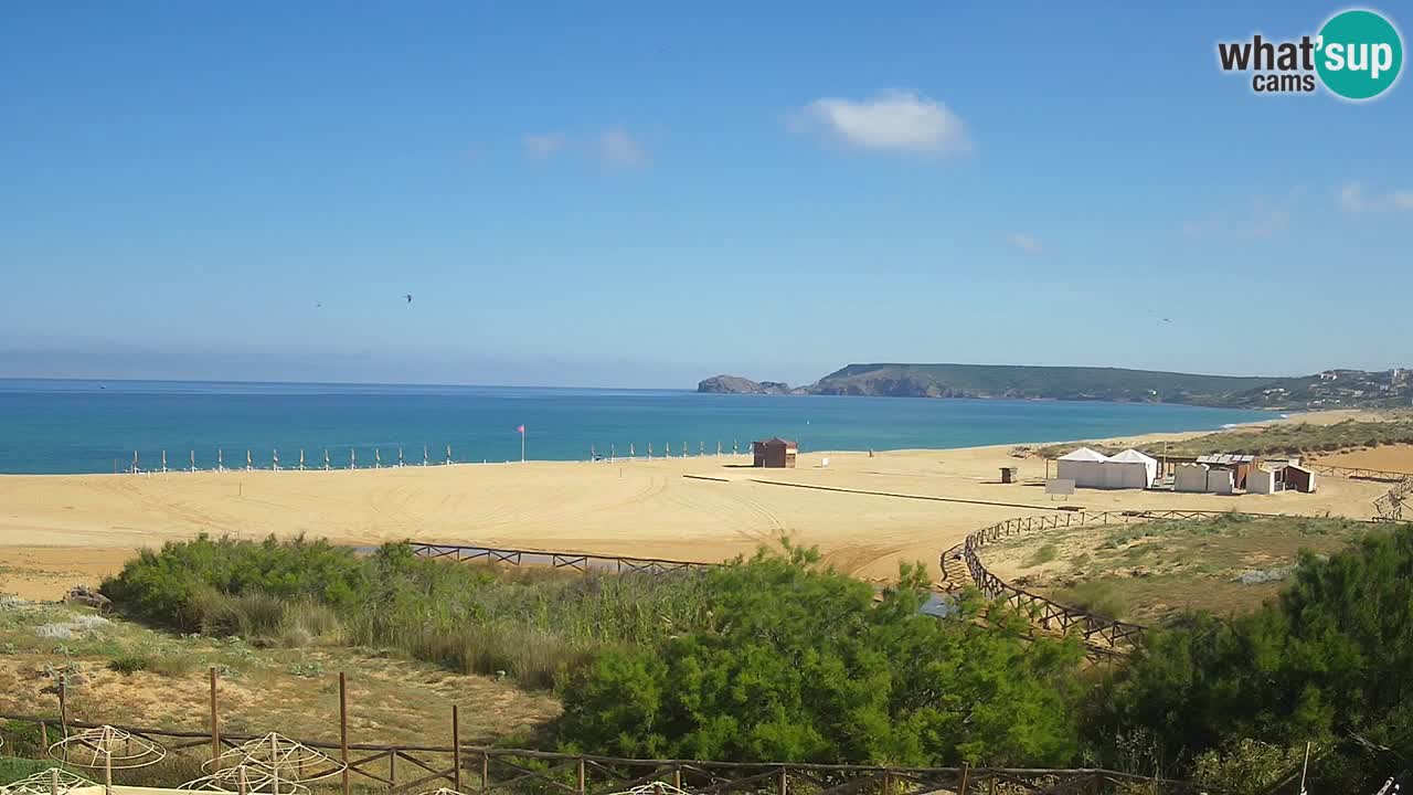 Webcam Torre dei Corsari – Vista live sulla spiaggia da Punta Usai