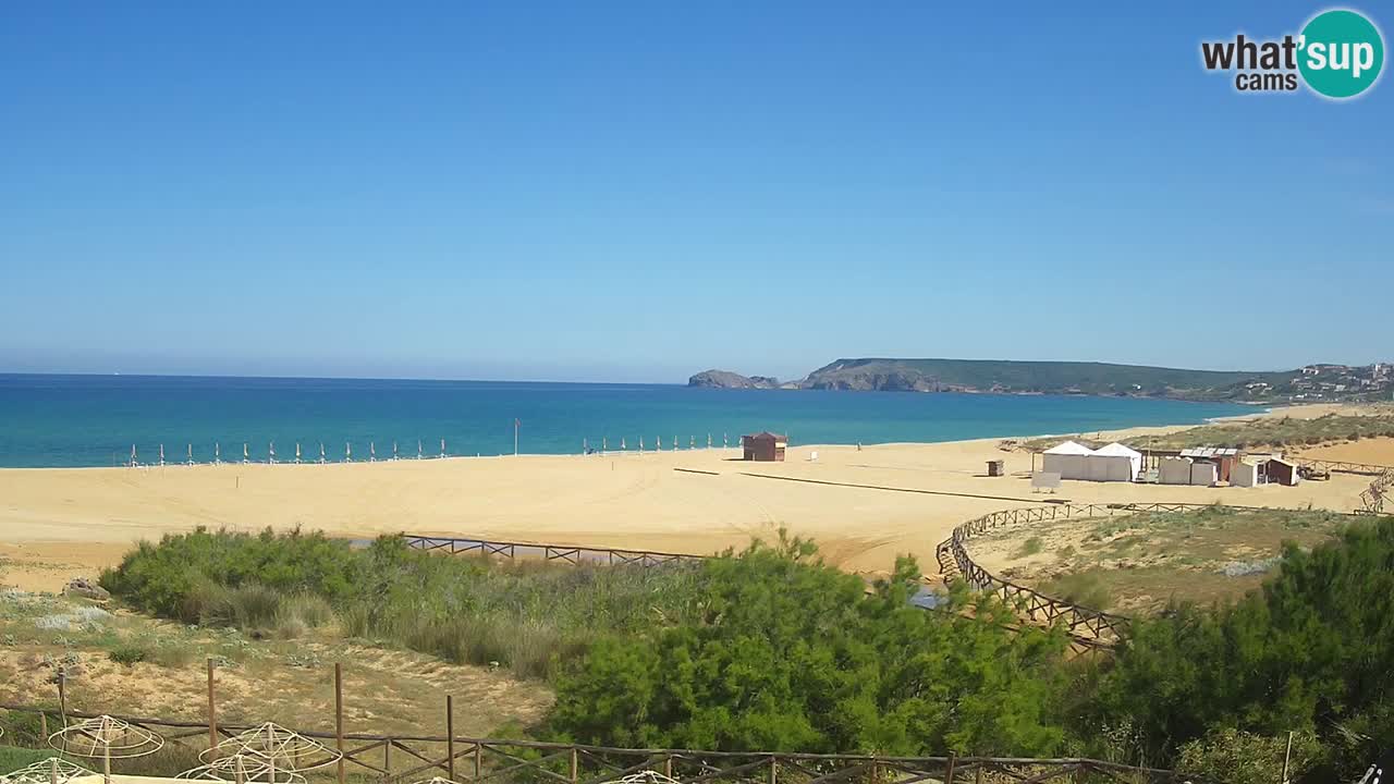 Webcam Torre dei Corsari – Liveblick auf den Strand von Punta Usai