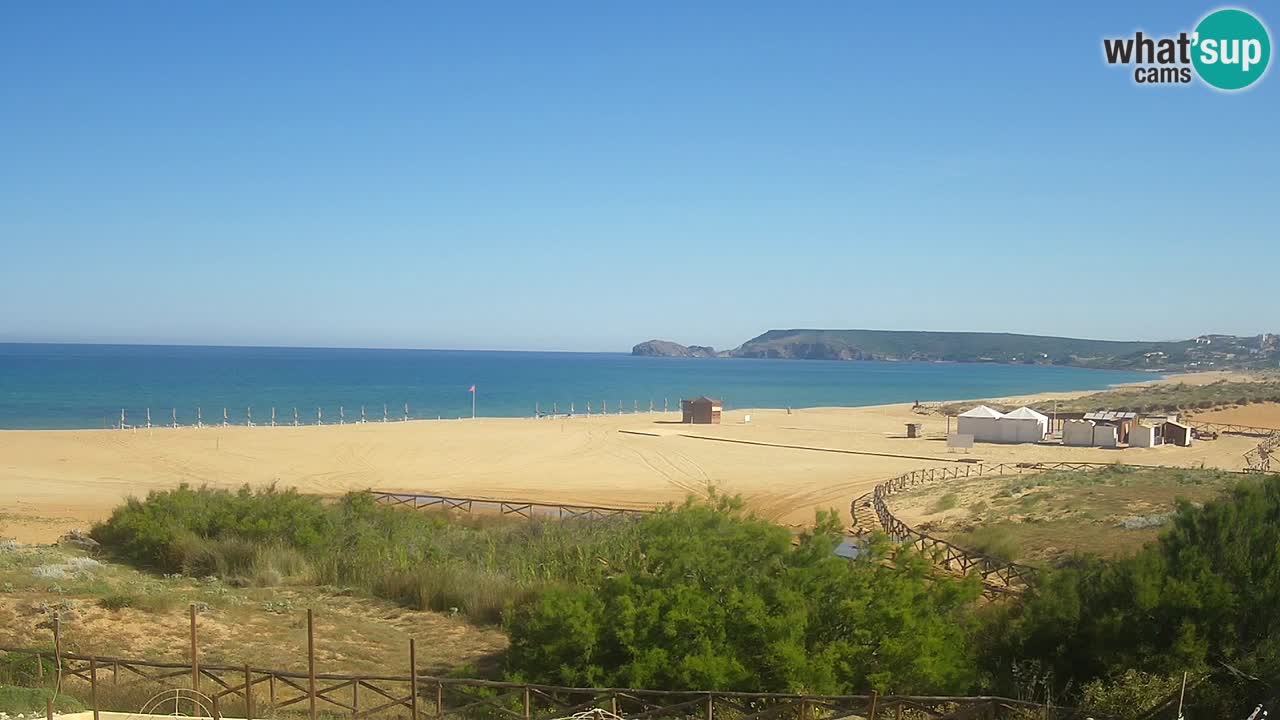 Cámara web Torre dei Corsari – Vista en directo de la playa desde Punta Usai