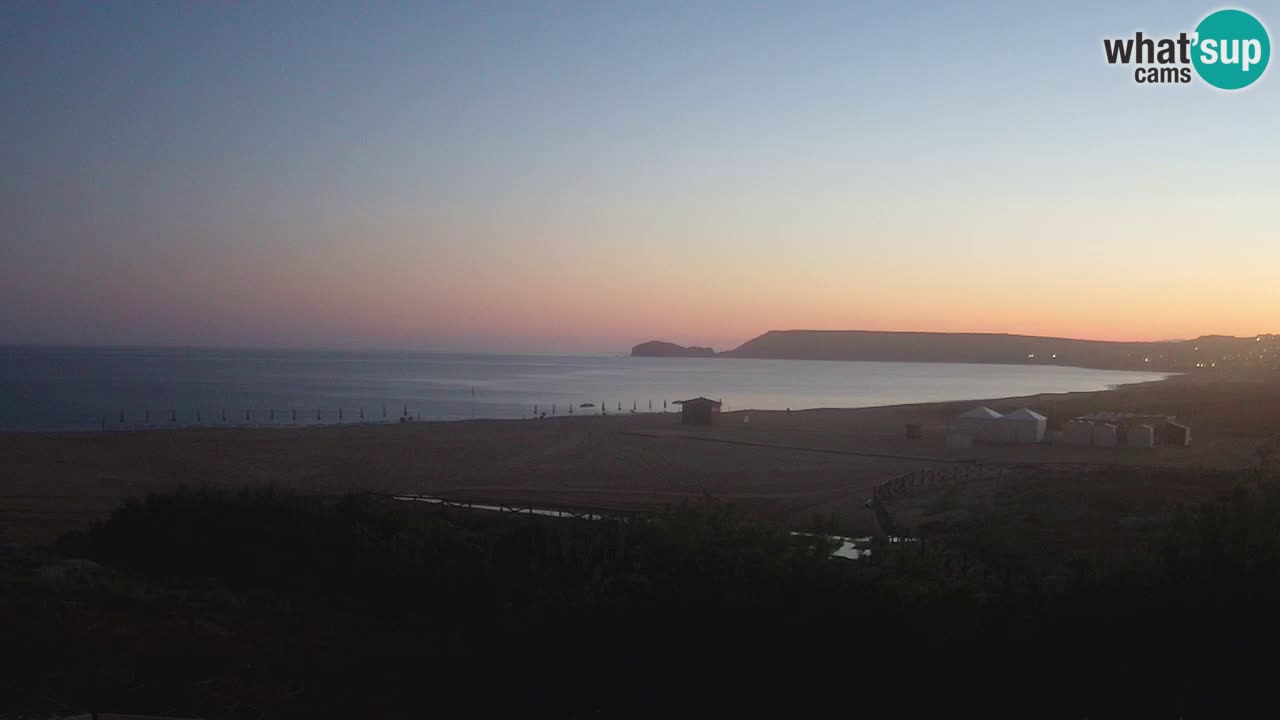 Cámara web Torre dei Corsari – Vista en directo de la playa desde Punta Usai