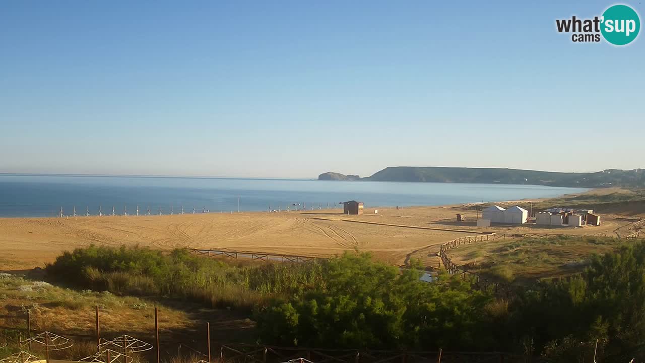 Webcam Torre dei Corsari – Liveblick auf den Strand von Punta Usai