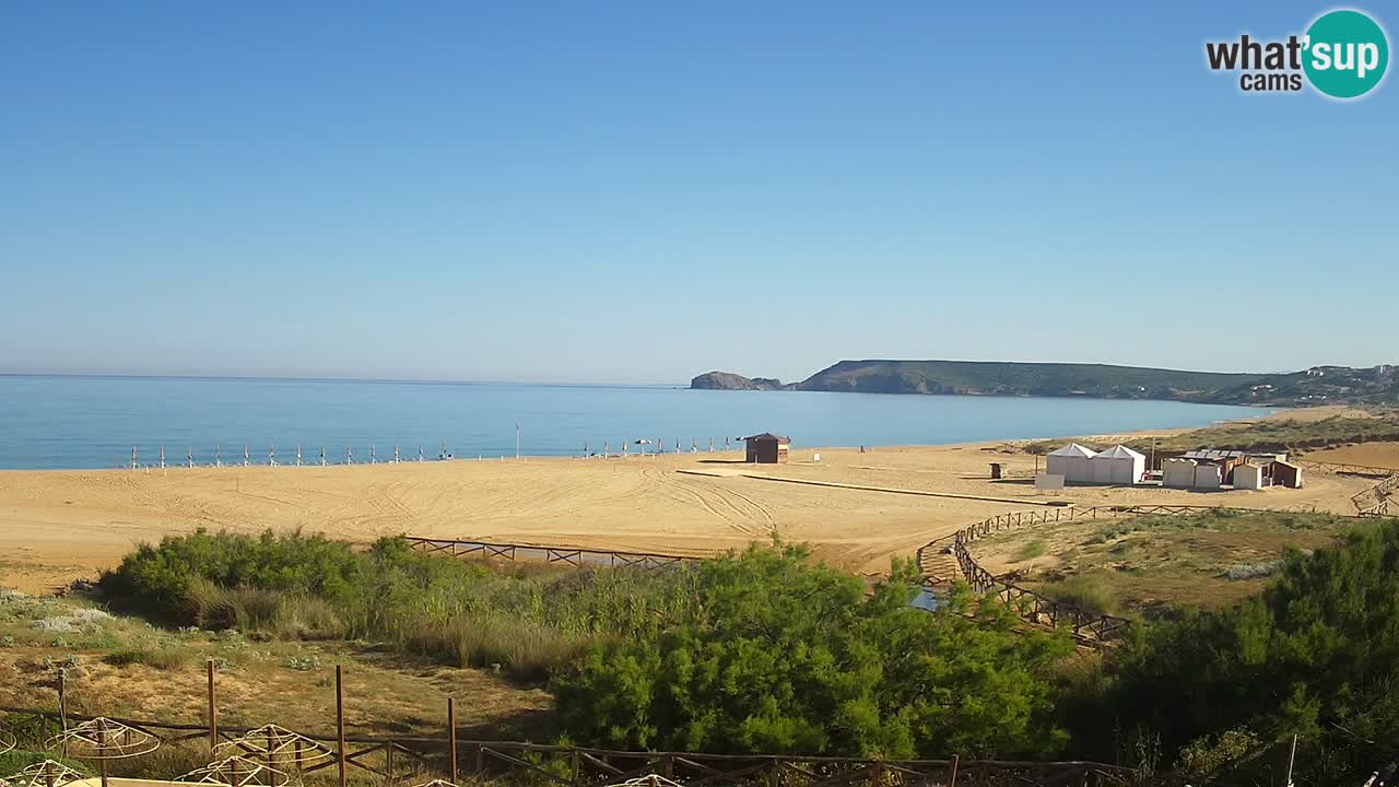 Webcam Torre dei Corsari – Liveblick auf den Strand von Punta Usai