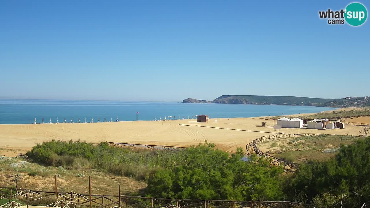 Webcam Torre dei Corsari – Vue en direct sur la plage depuis Punta Usai
