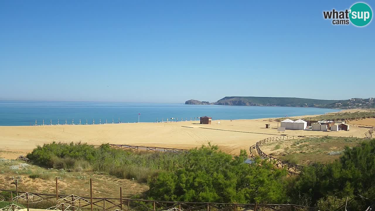 Web kamera Torre dei Corsari – Pogled uživo na plažu s Punta Usai