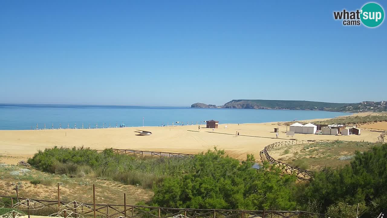 Spletna kamera Torre dei Corsari – Pogled v živo na plažo s Punta Usai