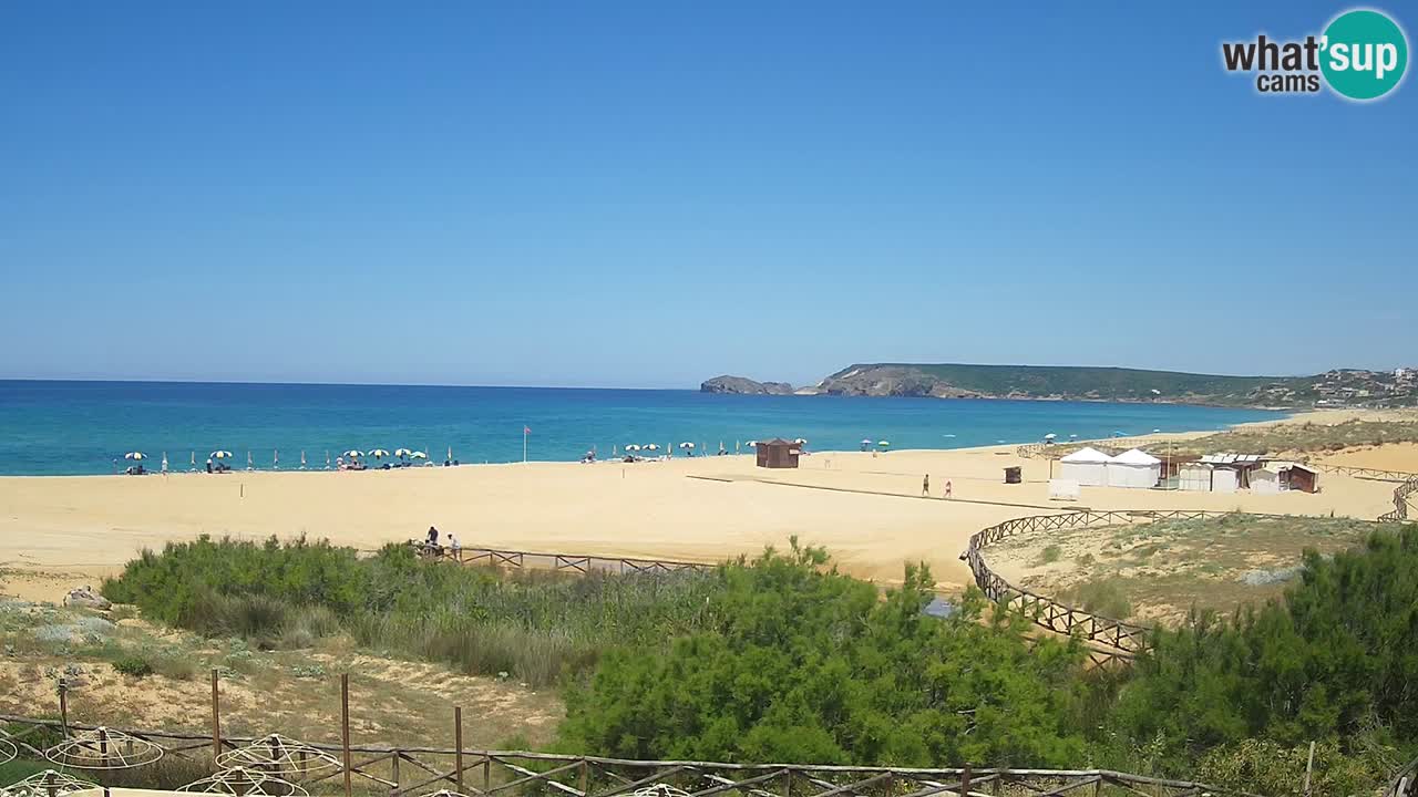 Webcam Torre dei Corsari – Liveblick auf den Strand von Punta Usai