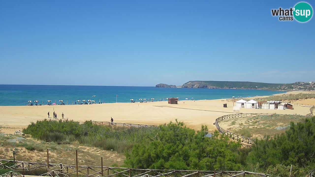 Cámara web Torre dei Corsari – Vista en directo de la playa desde Punta Usai