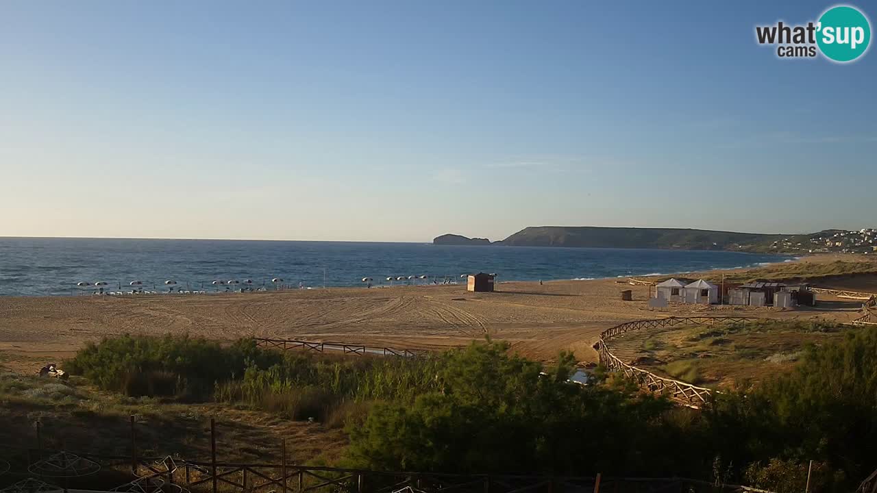 Webcam Torre dei Corsari – Vista live sulla spiaggia da Punta Usai