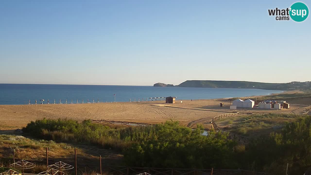 Cámara web Torre dei Corsari – Vista en directo de la playa desde Punta Usai