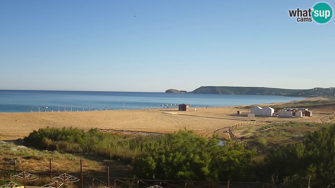 Webcam Torre dei Corsari – Live Beach View from Punta Usai