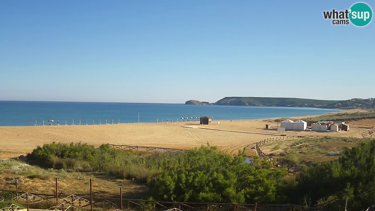 Webcam Torre dei Corsari – Vue en direct sur la plage depuis Punta Usai