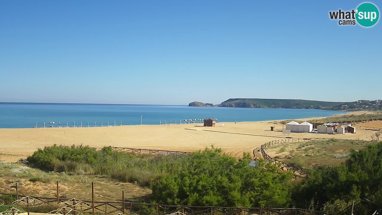 Webcam Torre dei Corsari – Vue en direct sur la plage depuis Punta Usai