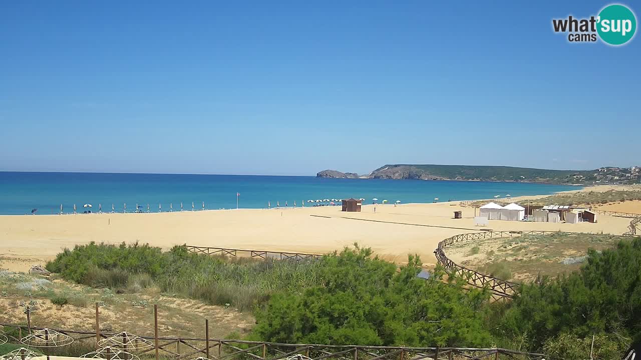 Webcam Torre dei Corsari – Liveblick auf den Strand von Punta Usai