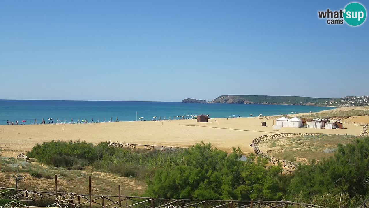 Cámara web Torre dei Corsari – Vista en directo de la playa desde Punta Usai