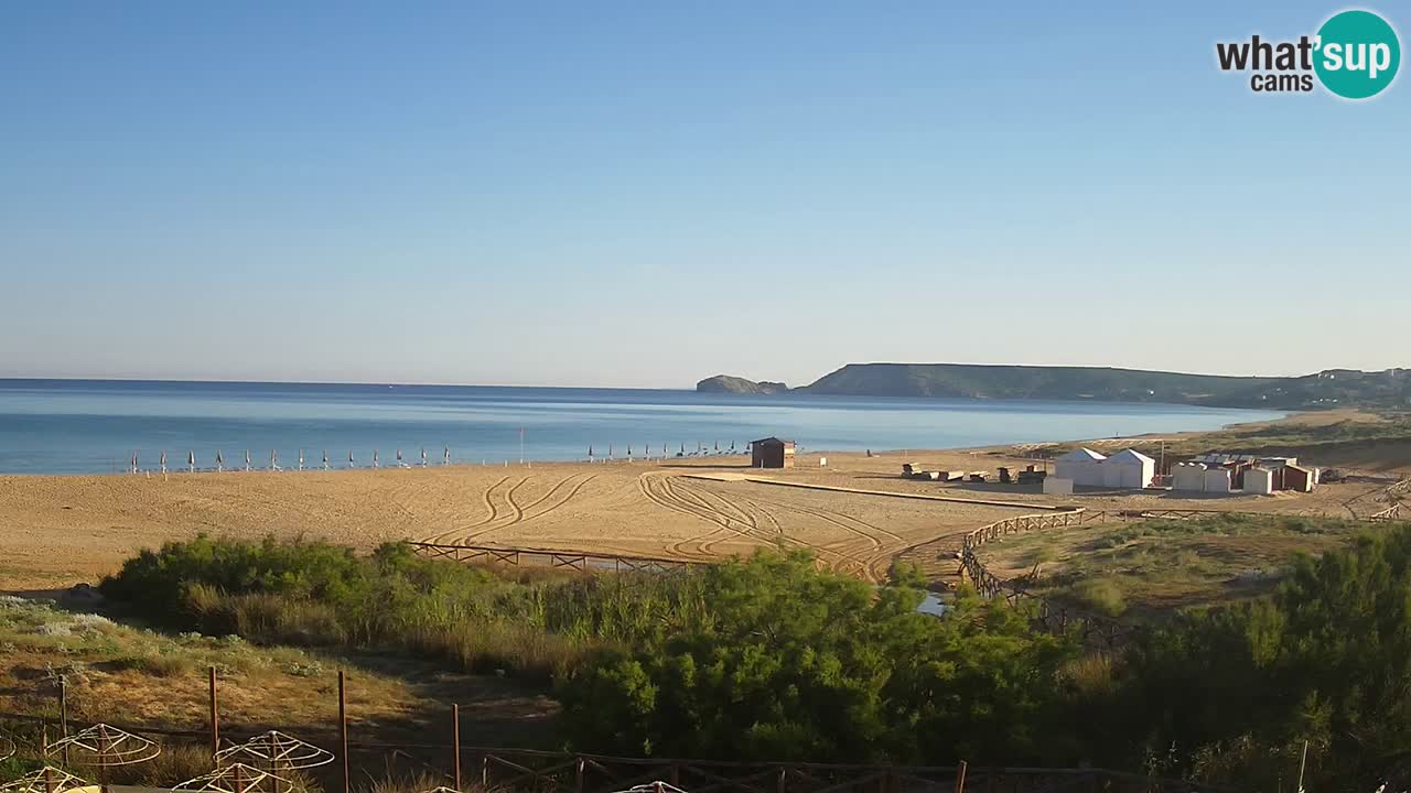Webcam Torre dei Corsari – Vista live sulla spiaggia da Punta Usai
