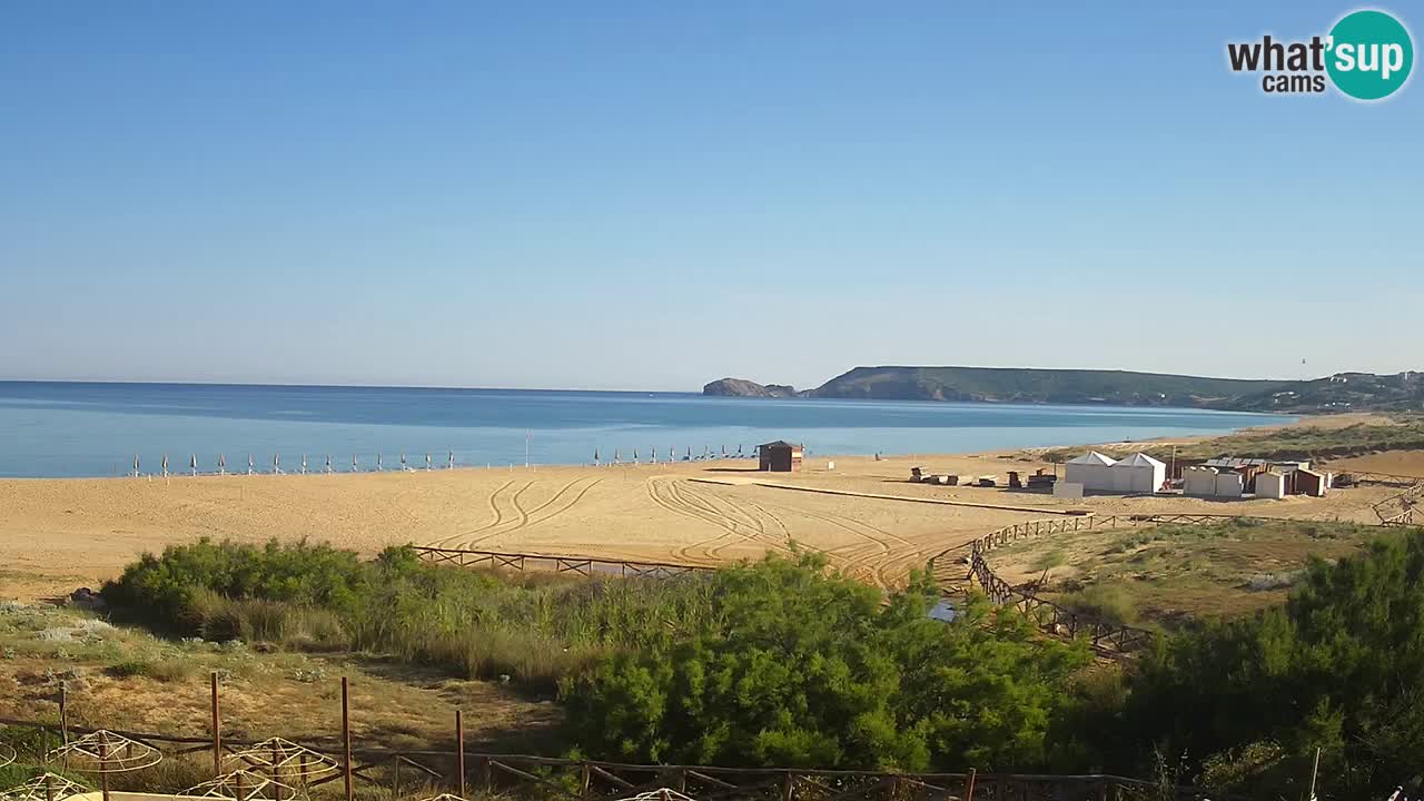 Spletna kamera Torre dei Corsari – Pogled v živo na plažo s Punta Usai