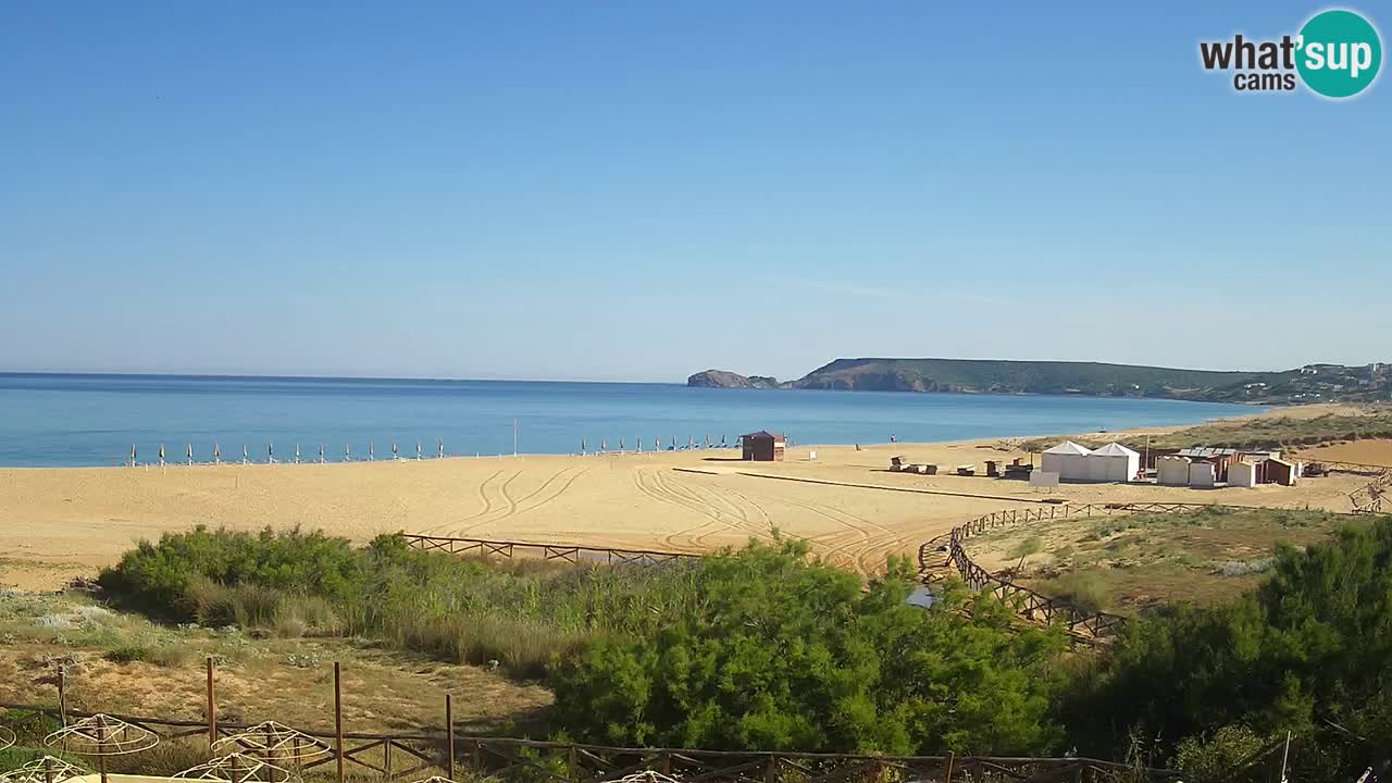 Webcam Torre dei Corsari – Vista live sulla spiaggia da Punta Usai