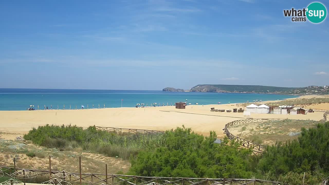 Webcam Torre dei Corsari – Liveblick auf den Strand von Punta Usai