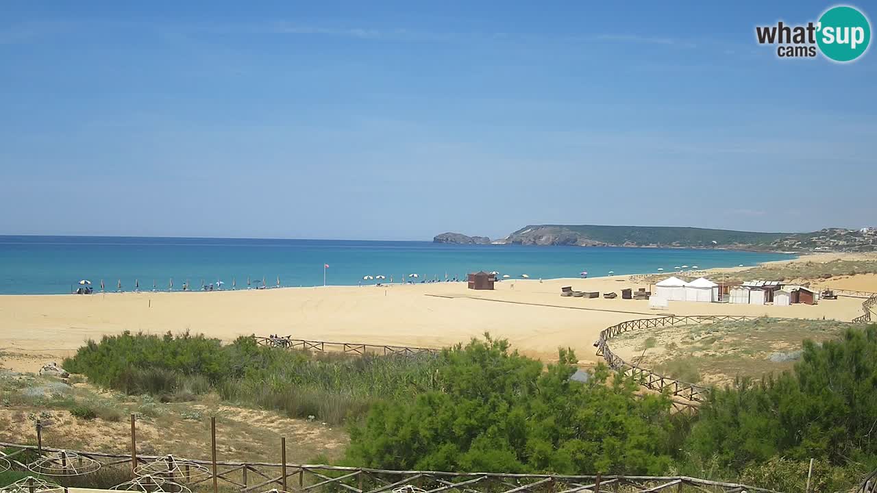 Cámara web Torre dei Corsari – Vista en directo de la playa desde Punta Usai