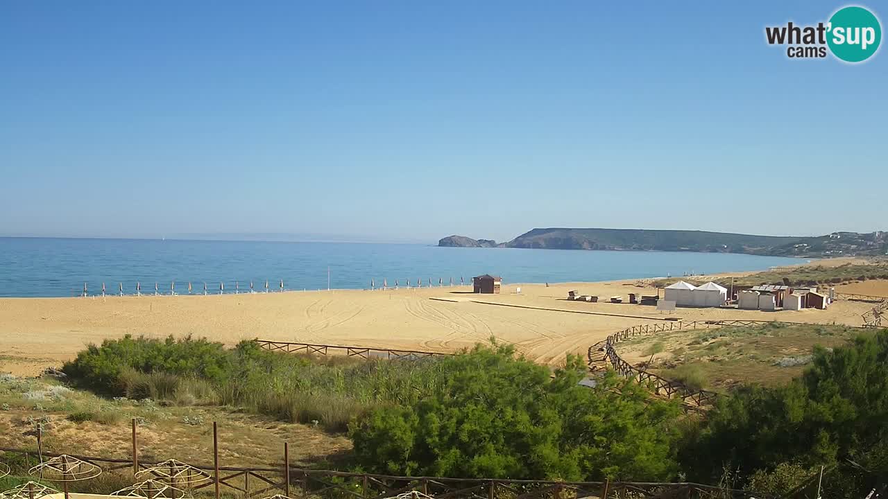 Cámara web Torre dei Corsari – Vista en directo de la playa desde Punta Usai