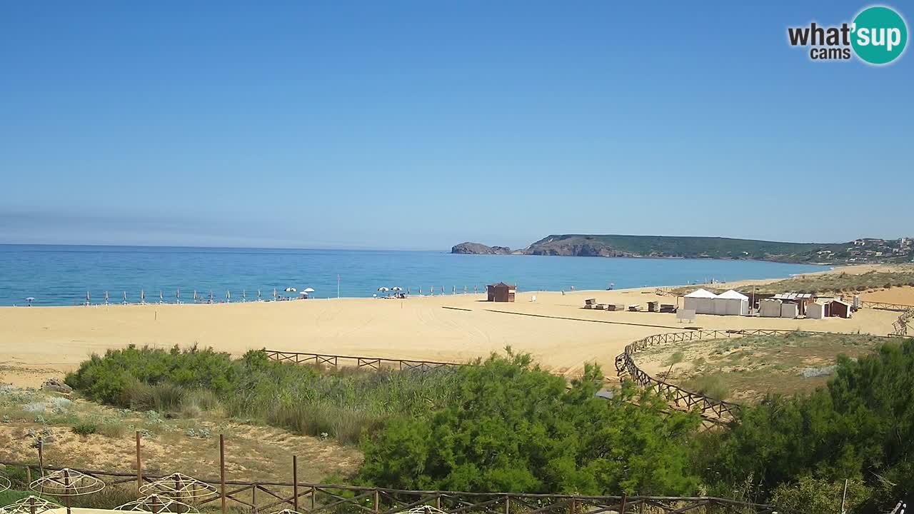 Webcam Torre dei Corsari – Liveblick auf den Strand von Punta Usai