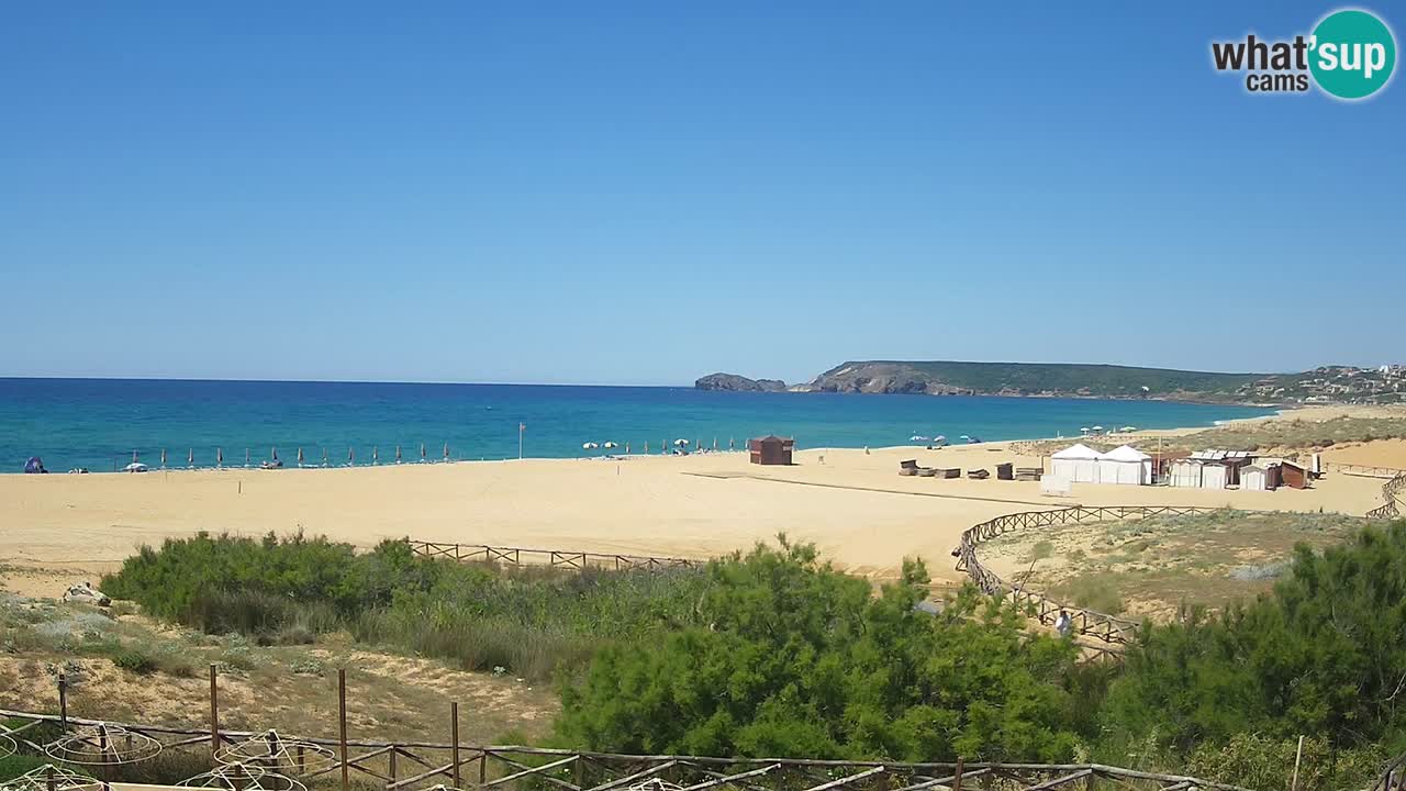 Webcam Torre dei Corsari – Vue en direct sur la plage depuis Punta Usai