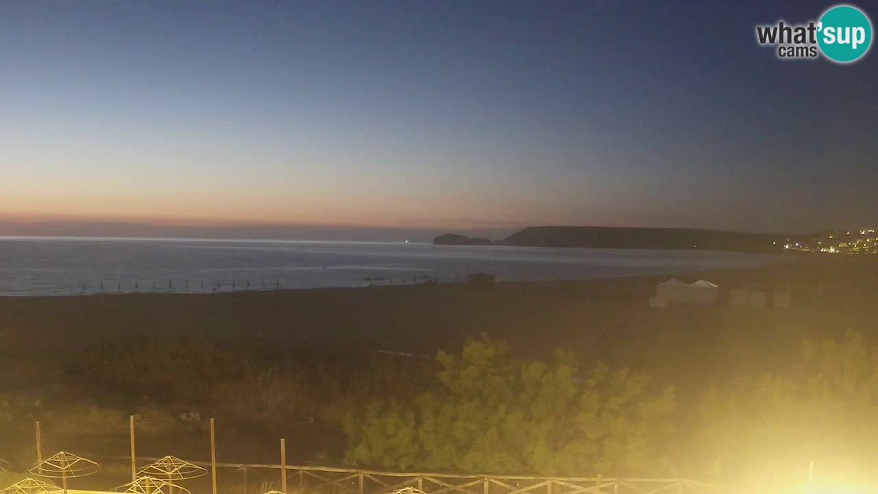 Cámara web Torre dei Corsari – Vista en directo de la playa desde Punta Usai