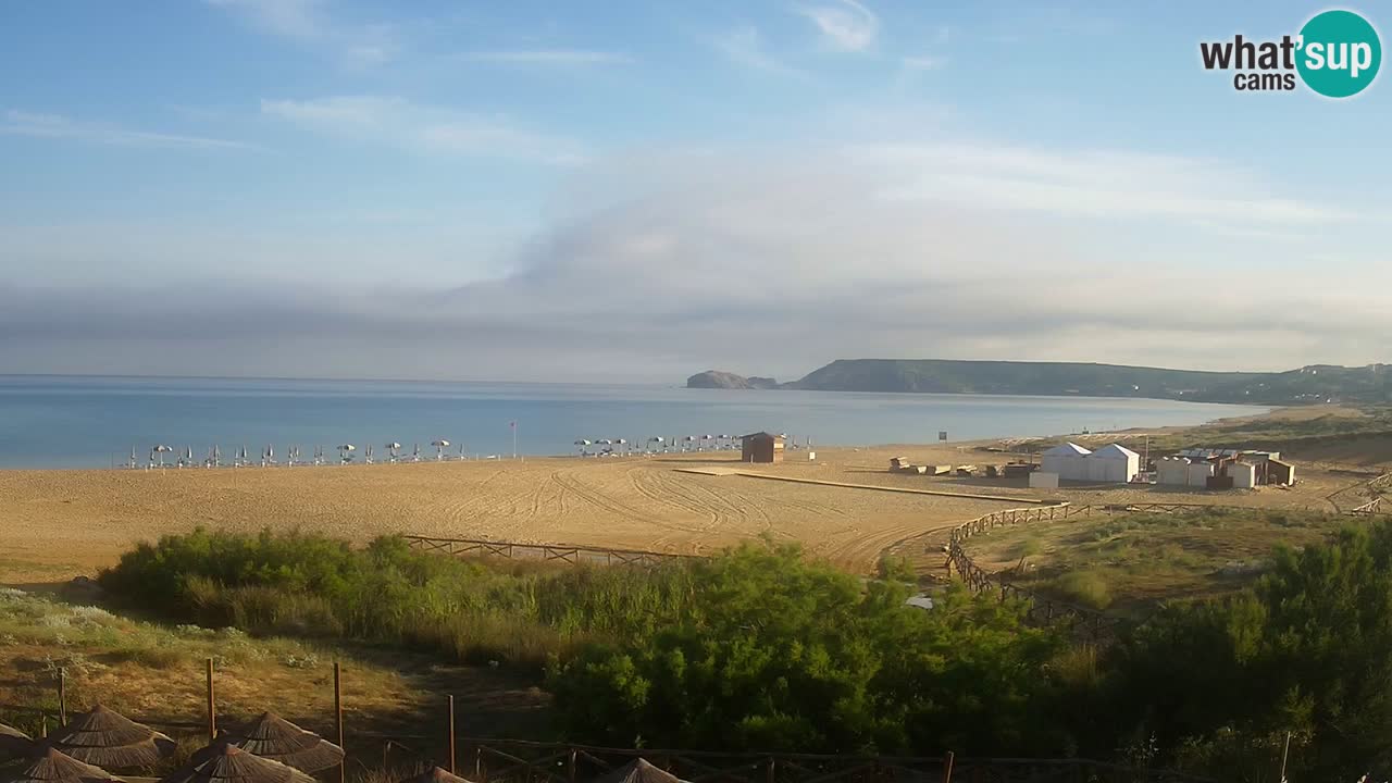 Web kamera Torre dei Corsari – Pogled uživo na plažu s Punta Usai