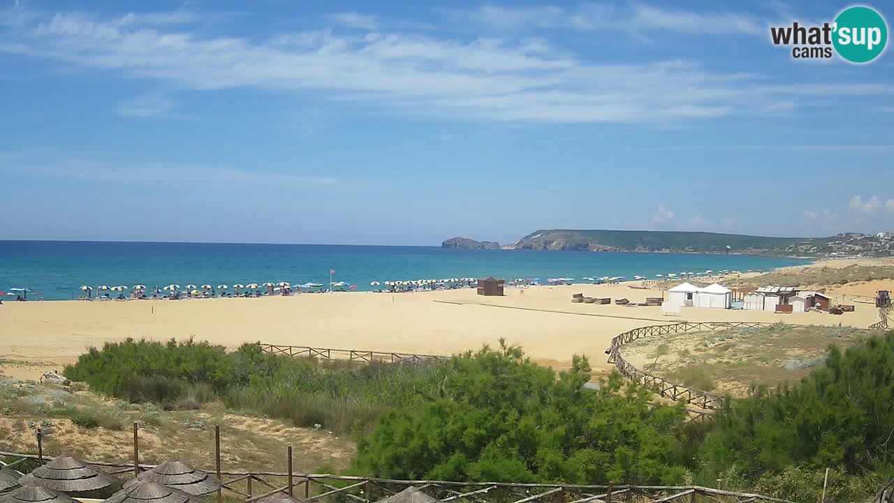 Cámara web Torre dei Corsari – Vista en directo de la playa desde Punta Usai