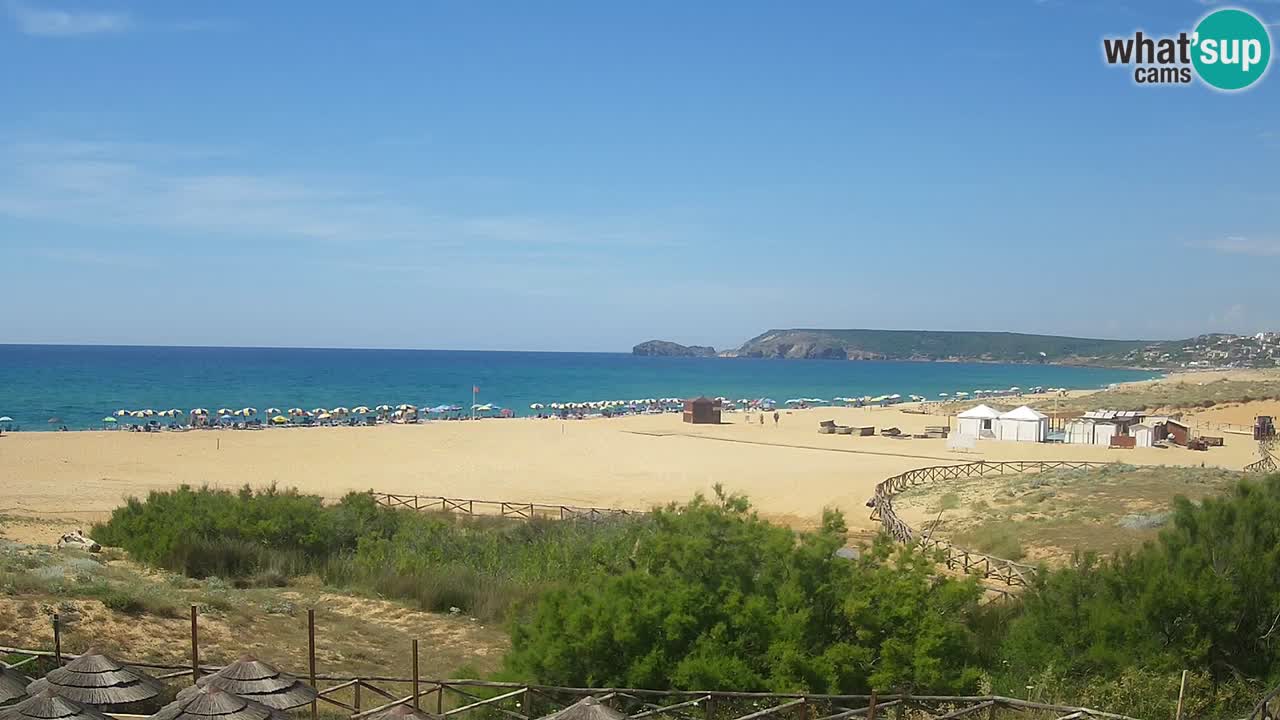 Cámara web Torre dei Corsari – Vista en directo de la playa desde Punta Usai