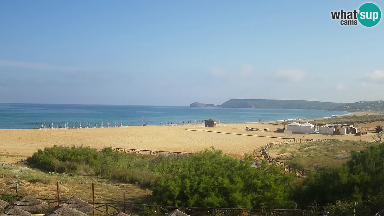 Cámara web Torre dei Corsari – Vista en directo de la playa desde Punta Usai