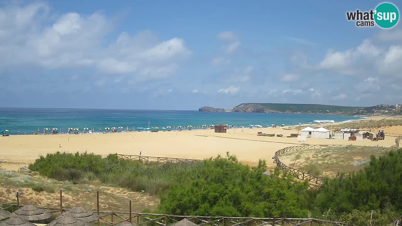 Cámara web Torre dei Corsari – Vista en directo de la playa desde Punta Usai