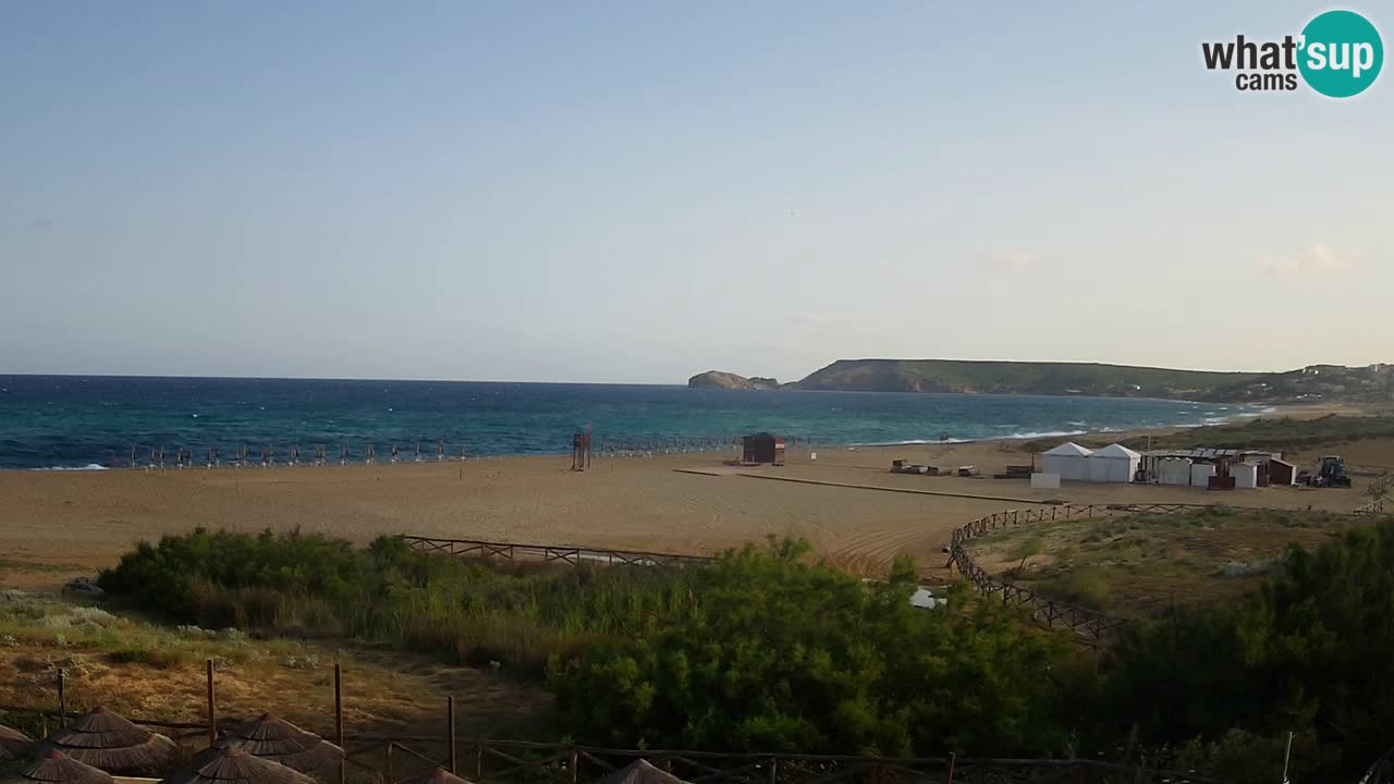 Cámara web Torre dei Corsari – Vista en directo de la playa desde Punta Usai
