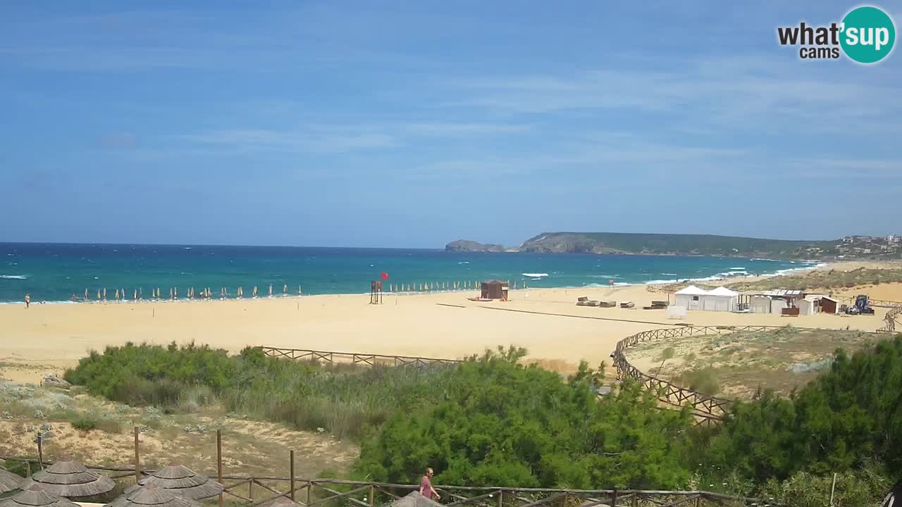 Cámara web Torre dei Corsari – Vista en directo de la playa desde Punta Usai