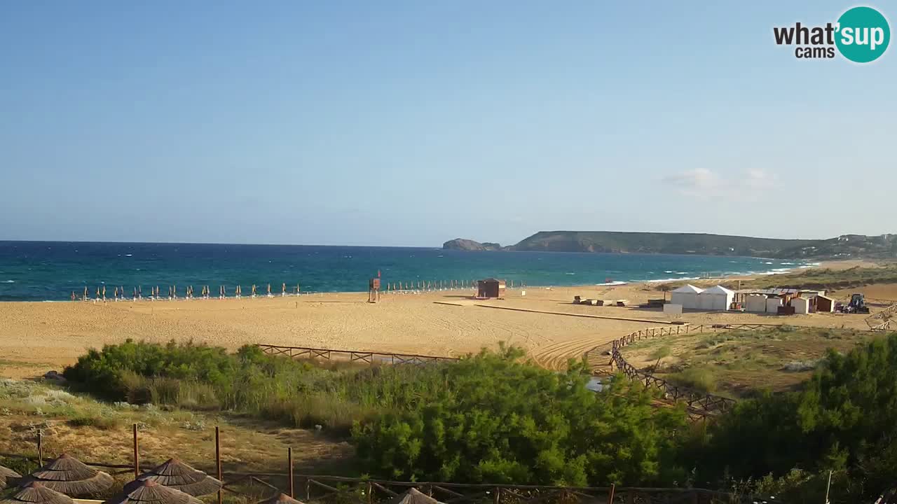 Webcam Torre dei Corsari – Liveblick auf den Strand von Punta Usai